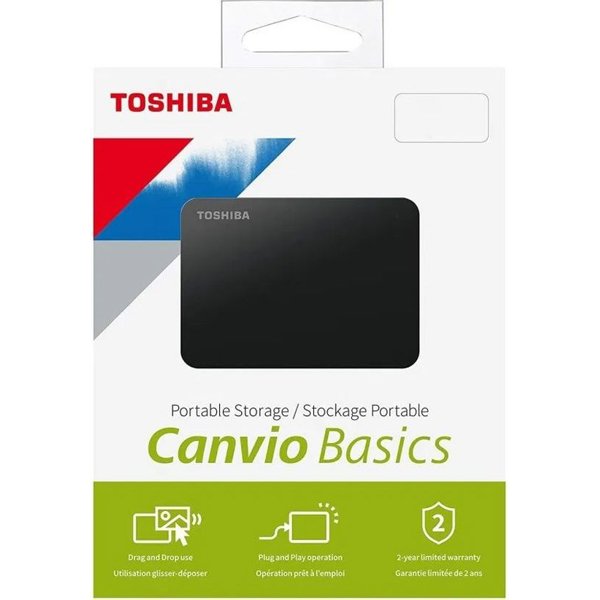External hard drive Toshiba Canvio Basics HDTB440EK3CA 4 TB. Black