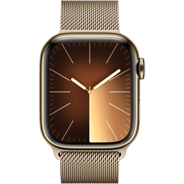 Smart watch Apple Watch Series 9 Stainless steel 45 mm Gold