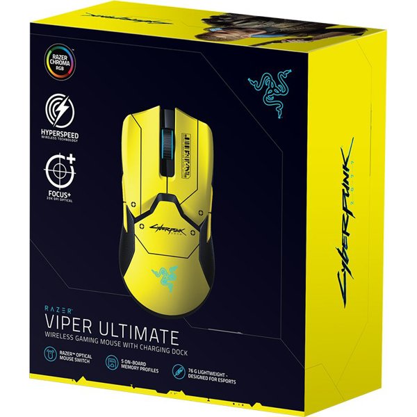 Сomputer mouse Razer Viper Ultimate Cyberpunk 2077
