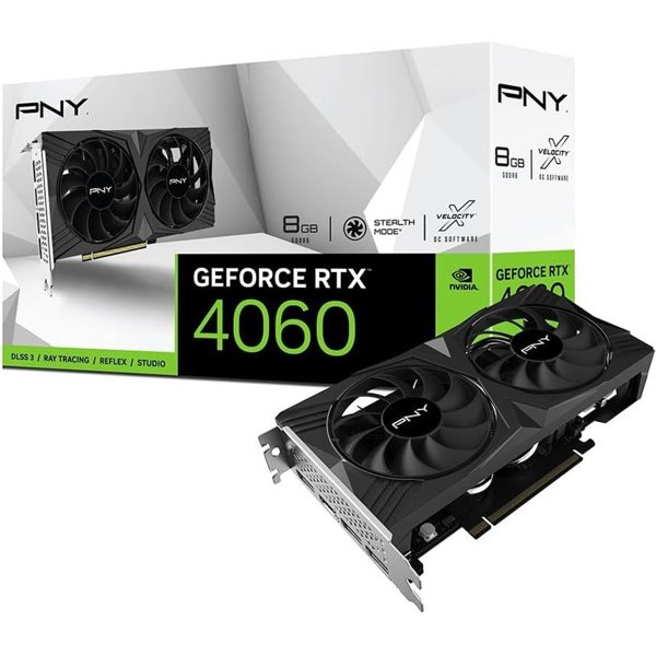 Video card PNY GeForce RTX 4060 VERTO DUAL FAN 8 GB